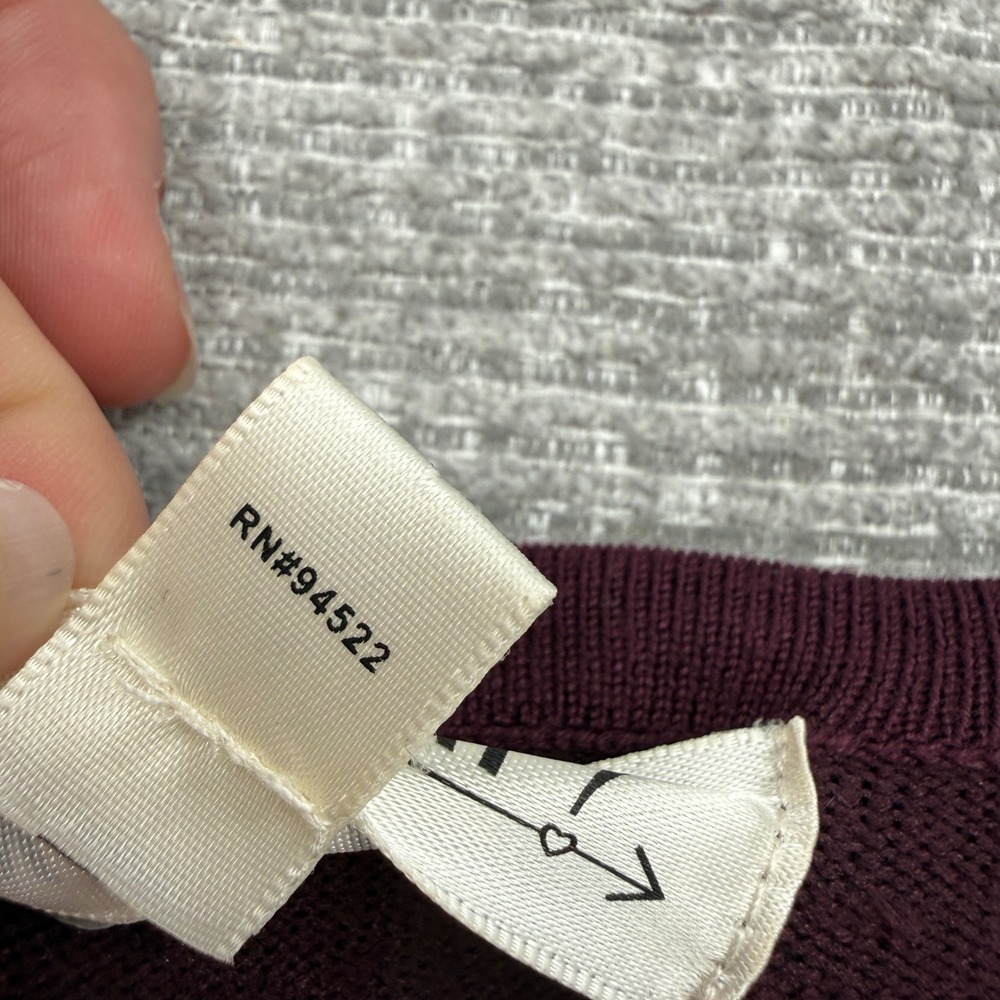 SAY WHAT? Womens Sweater Dress Burgundy Studded Geometric Long Sleeve Sz M Party - Picture 12 of 13